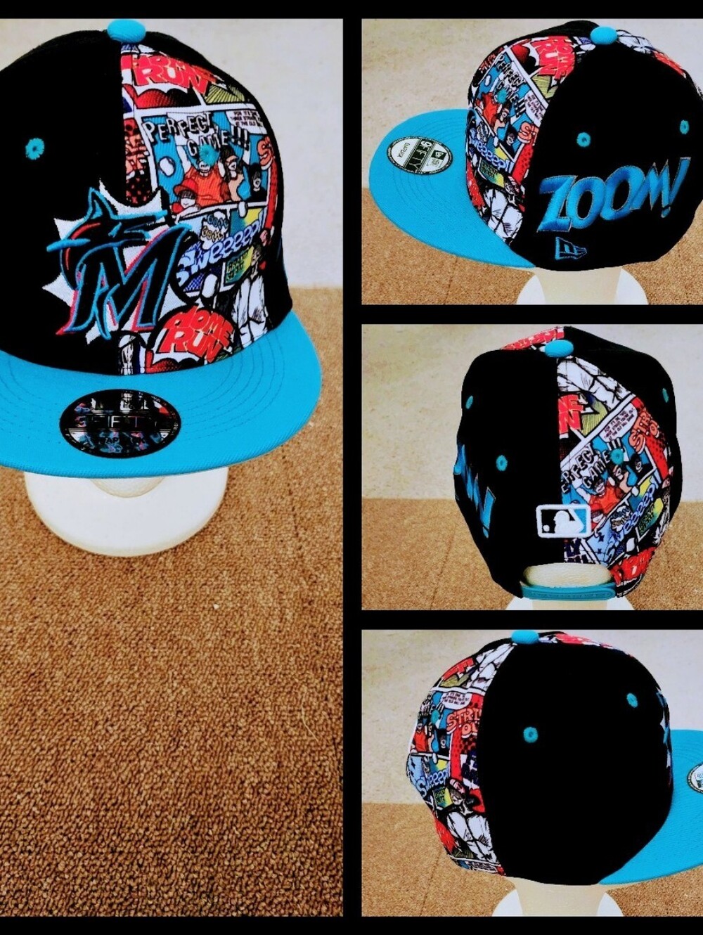 MIAMI MARLINS MLB BASEBALL SNAPBACK HAT.